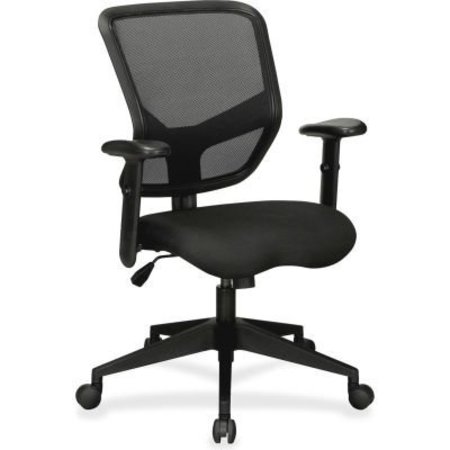 LORELL Lorell® Executive Mesh Mid-Back Chair - Black 84565